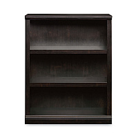 Sauder Select Collection Bookcase, Three-Shelf, 35.37w x 13.22d x 69.76h, Estate Black (SWC420175)