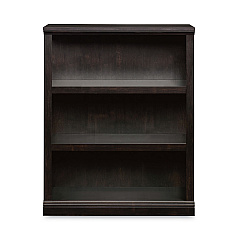 Sauder Select Collection Bookcase, Three-Shelf, 35.37w x 13.22d x 69.76h, Estate Black (SWC420175)