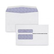 TOPS W-2 Laser Double Window Envelope, Commercial Flap, Gummed Closure, 5.63 x 9, White, 100/Pack (7985E100)