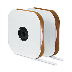 Velcro Sticky-Back Fasteners, Hook Side, 1.5" x 75 ft, White (VEK191157)