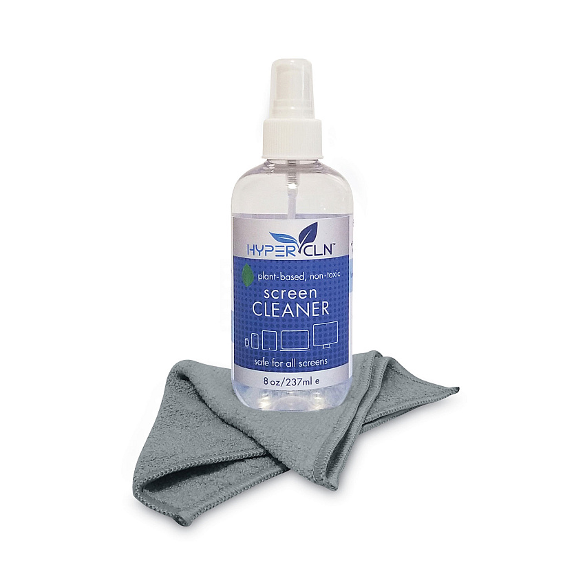 Falcon Safety Products HYPERCLN Screen Cleaning Kit, 8 oz Spray Bottle (FALHCN8)