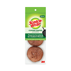 Scotch-Brite Metal Scrubbing Pads, 2.25 X 2.75, Copper, 3/pack, 8/ Packs/carton (MMM213C)