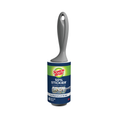 Scotch-Brite Lint Roller, Extra Sticky, Heavy-Duty Handlle, 48 Sheets/Roll (830RS48)