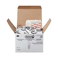 Command General Purpose Hooks, Medium, Metal, White, 2 lb Capacity, 35 Hooks and 40 Strips/Pack (MMM17065S35NA)