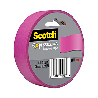 Scotch Expressions Masking Tape, 3" Core, 0.94" x 20 yds, Fuchsia (MMM3437PNK)
