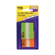 Post-it Tabs Solid Color Tabs, 1/5-Cut, Assorted Colors (Green and Orange), 2" Wide, 44/Pack (6862GO)