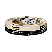 Scotch Commercial-Grade Masking Tape For Production Painting, 3" Core, 0.94" X 60 Yds, Natural (MMM20201ABK)