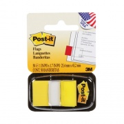 Post-it 1" Flags Value Pack, Canary Yellow, 50 Flags/Dispenser, 24 Dispensers/Pack (680524)