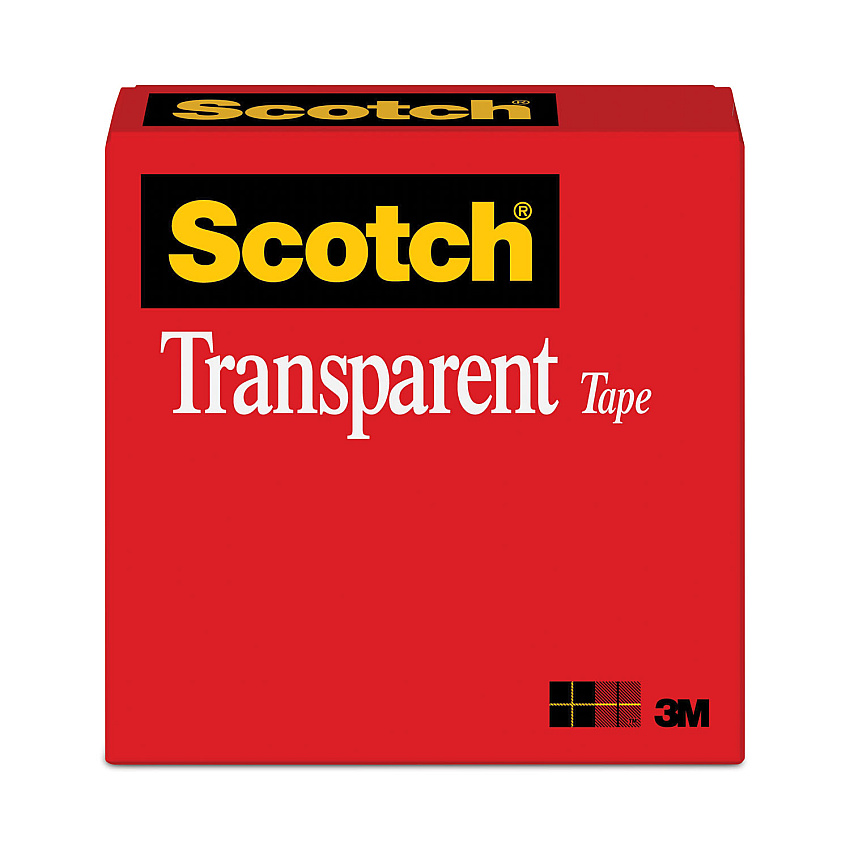 Scotch Transparent Tape, 3" Core, 0.75" x 72 yds, Transparent (MMM600342592)