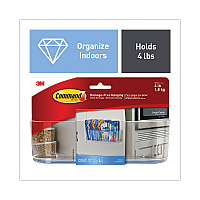 Command Large Caddy, 4 lb Capacity, 8.5"w, Clear (MMM70005143550)