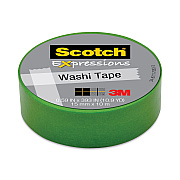 Scotch Expressions Washi Tape, 1.25" Core, 0.59" x 32.75 ft, Green (MMM70005188761)