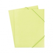 Noted by Post-it Brand Folio, 1 Section, Elastic Cord Closure, Letter Size, Green, 2/Pack (FOLGRN)