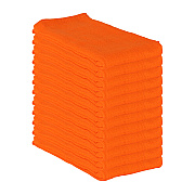 Huck Cotton Cleaning Towels 16x26 Orange, Pack Of 12 (PNP-ABSBNT-ORNG)