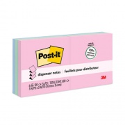 Post-it Greener Notes Original Recycled Pop-up Notes, 3" x 3", Sweet Sprinkles Collection Colors, 100 Sheets/Pad, 6 Pads/Pack (R330RP6AP)