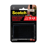 Scotch Heavy-Duty All-Weather Fasteners, 1" x 3", Black, 2/Pack (RFD7091)