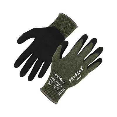 ergodyne ProFlex 7042 ANSI A4 Nitrile-Coated CR Gloves, Green, Large, Pair (EGO10344)