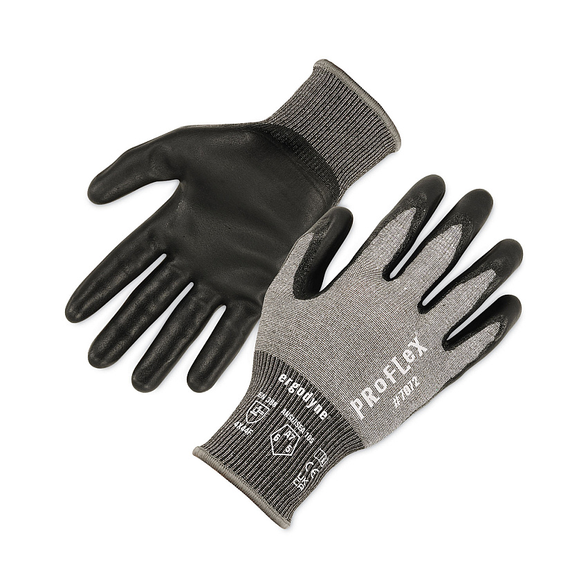ergodyne ProFlex 7072 ANSI A7 Nitrile-Coated CR Gloves, Gray, 2X-Large, 12 Pairs/Pack (EGO10306)