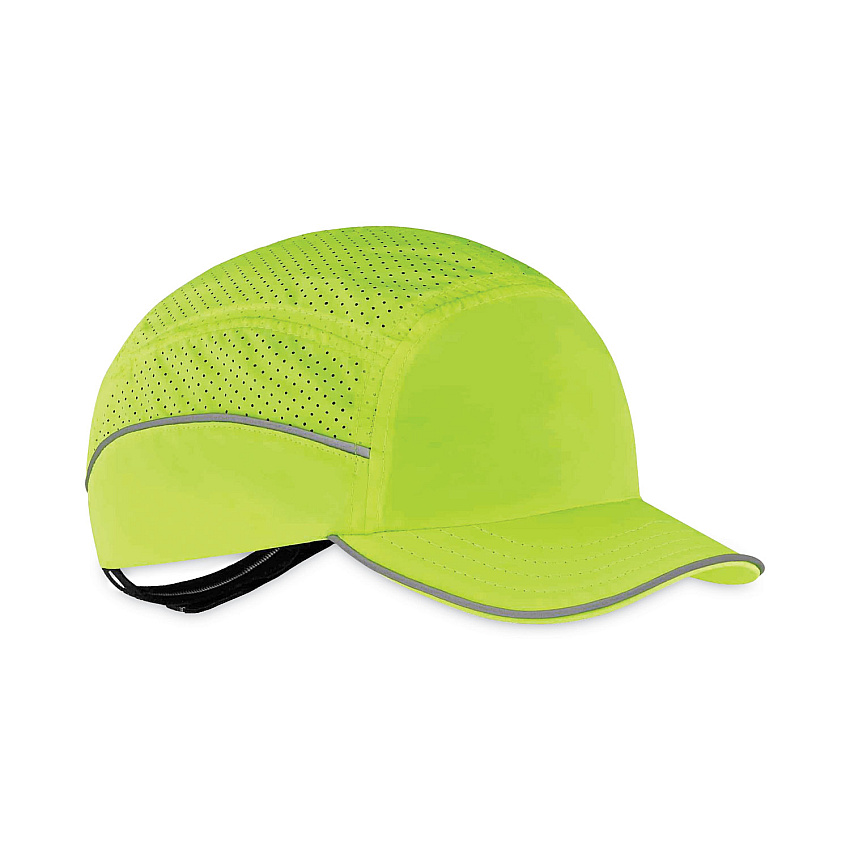 ergodyne Skullerz 8955 Lightweight Bump Cap Hat, Short Brim Lime (EGO23351)