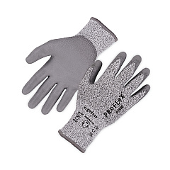 ergodyne ProFlex 7030 ANSI A3 PU Coated CR Gloves, Gray, Small, Pair (EGO10462)