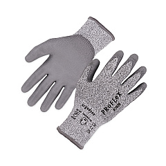 ergodyne ProFlex 7030 ANSI A3 PU Coated CR Gloves, Gray, Medium, 12 Pairs/Pack (EGO10453)