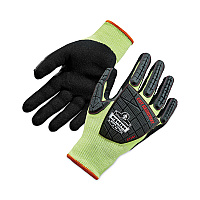 ergodyne ProFlex 7141 ANSI A4 DIR Nitrile-Coated CR Gloves, Lime, 2X-Large, Pair (EGO17916)