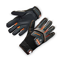 ergodyne ProFlex 9015F(x) Certified Anti-Vibration Gloves and Dorsal Protection, Black, 2X-Large, Pair (EGO17306)