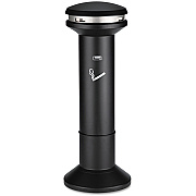 Rubbermaid Commercial Infinity Ultra-High Capacity Smoking Receptacle, 6.7 gal, 15.5 dia x 41.5h, Black (RCP9W34BLA)
