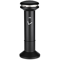 Rubbermaid Commercial Infinity Ultra-High Capacity Smoking Receptacle, 6.7 gal, 15.5 dia x 41.5h, Black (RCP9W34BLA)