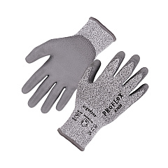 ergodyne ProFlex 7030 ANSI A3 PU Coated CR Gloves, Gray, X-Large, Pair (EGO10465)