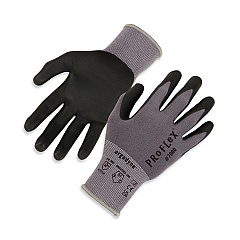 ergodyne ProFlex 7000 Nitrile-Coated Gloves Microfoam Palm, Gray, 2X-Large, Pair (EGO10376)
