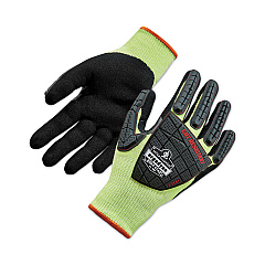 ergodyne ProFlex 7141 ANSI A4 DIR Nitrile-Coated CR Gloves, Lime, X-Large, Pair (EGO17915)
