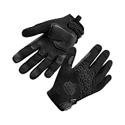ergodyne ProFlex 710BLK Abrasion-Resistant Black Tactical Gloves, Black, Large, Pair (EGO17564)