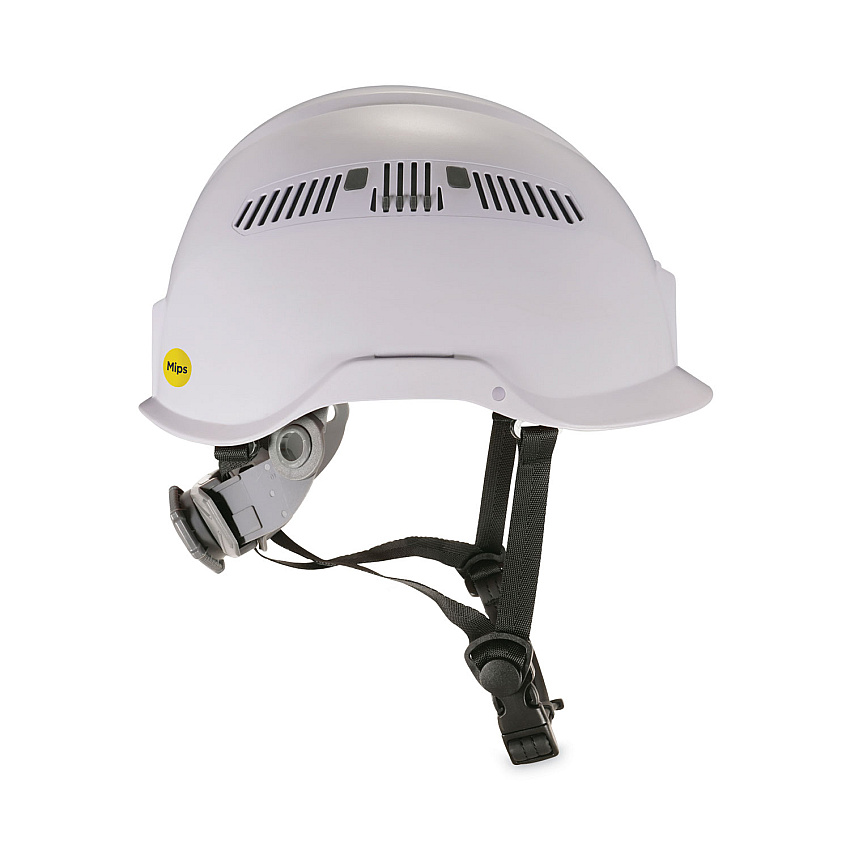 ergodyne Skullerz 8975-MIPS Class C Safety Helmet with MIPS Elevate Ratchet Suspension, White (EGO60256)
