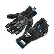 ergodyne ProFlex 818WP Thermal WP Gloves with Tena-Grip, Black, Medium, Pair (EGO17383)