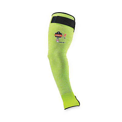ergodyne ProFlex 7941-PR CR Protective Arm Sleeve, 22", Lime, Pair (EGO17945)
