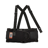 ergodyne ProFlex 1100SF Standard Spandex Back Support Brace, 4X-Large, 52" to 58" Waist, Black (EGO11608)