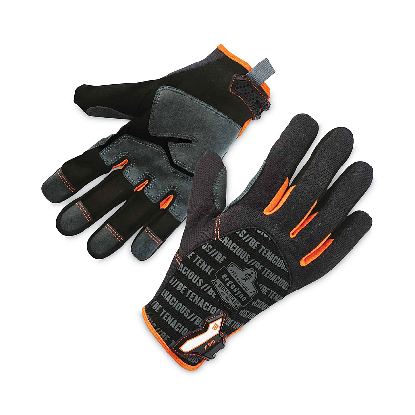 ergodyne ProFlex 810 Reinforced Utility Gloves, Black, 2X-Large, Pair (EGO17226)