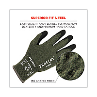 ergodyne ProFlex 7042 ANSI A4 Nitrile-Coated CR Gloves, Green, 2X-Large, Pair (EGO10346)