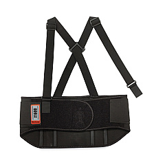 ergodyne ProFlex 1600 Standard Elastic Back Support Brace, 2X-Large, 42" to 46" Waist, Black (EGO11106)