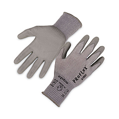 ergodyne ProFlex 7024 ANSI A2 PU Coated CR Gloves, Gray, 2X-Large, Pair (EGO10406)