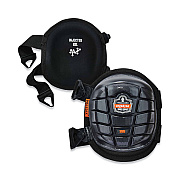 ergodyne ProFlex 355 Injected Gel Knee Pads, Short Cap, Buckle Closure, One Size Fits Most, Black, Pair (EGO18455)