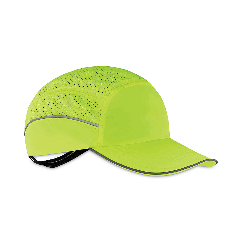 ergodyne Skullerz 8955 Lightweight Bump Cap Hat, Long Brim, Lime (EGO23352)