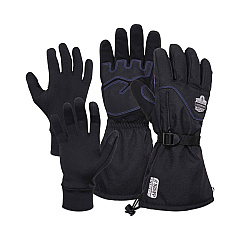 ergodyne ProFlex 825WP Thermal Waterproof Winter Work Gloves, Black, Medium, Pair (EGO17603)