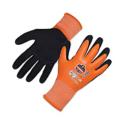 ergodyne ProFlex 7551 ANSI A5 Coated Waterproof CR Gloves, Orange, Large, Pair (EGO17674)