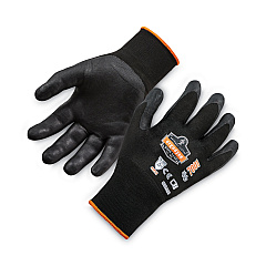 ergodyne ProFlex 7001 Nitrile-Coated Gloves, Black, Large, Pair (EGO17954)