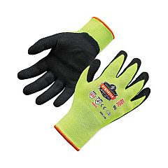 ergodyne ProFlex 7021 Hi-Vis Nitrile-Coated CR Gloves, Lime, Large, 144 Pairs/Carton (EGO17864)