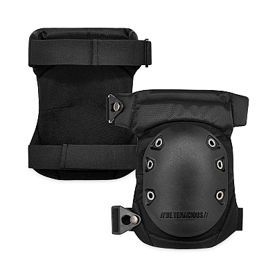 ergodyne ProFlex 435 Hinged Gel Knee Pad With Buckles, Hard Cap, Buckle Closure, One Size Fits Most, Black, Pair (EGO18435)