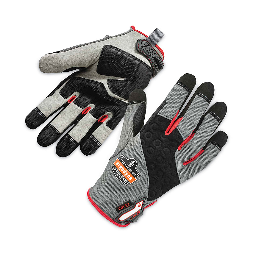 ergodyne ProFlex 710CR Heavy-Duty CR Gloves, Gray, 2X-Large, Pair (EGO17126)