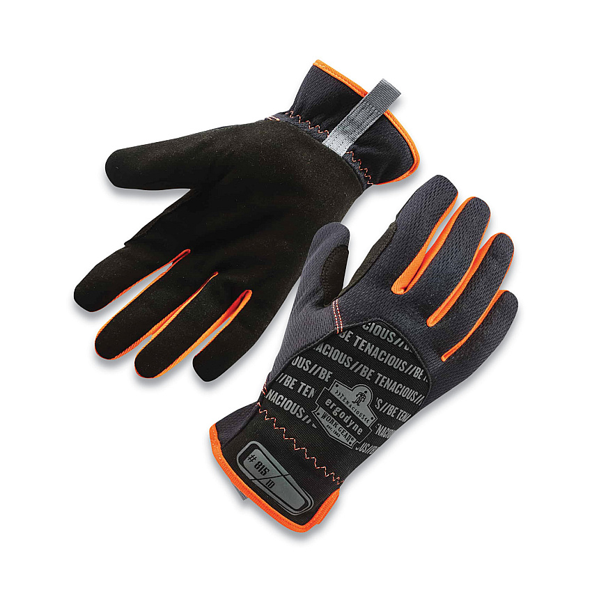 ergodyne ProFlex 815 QuickCuff Mechanics Gloves, Black, Small, Pair (EGO17202)