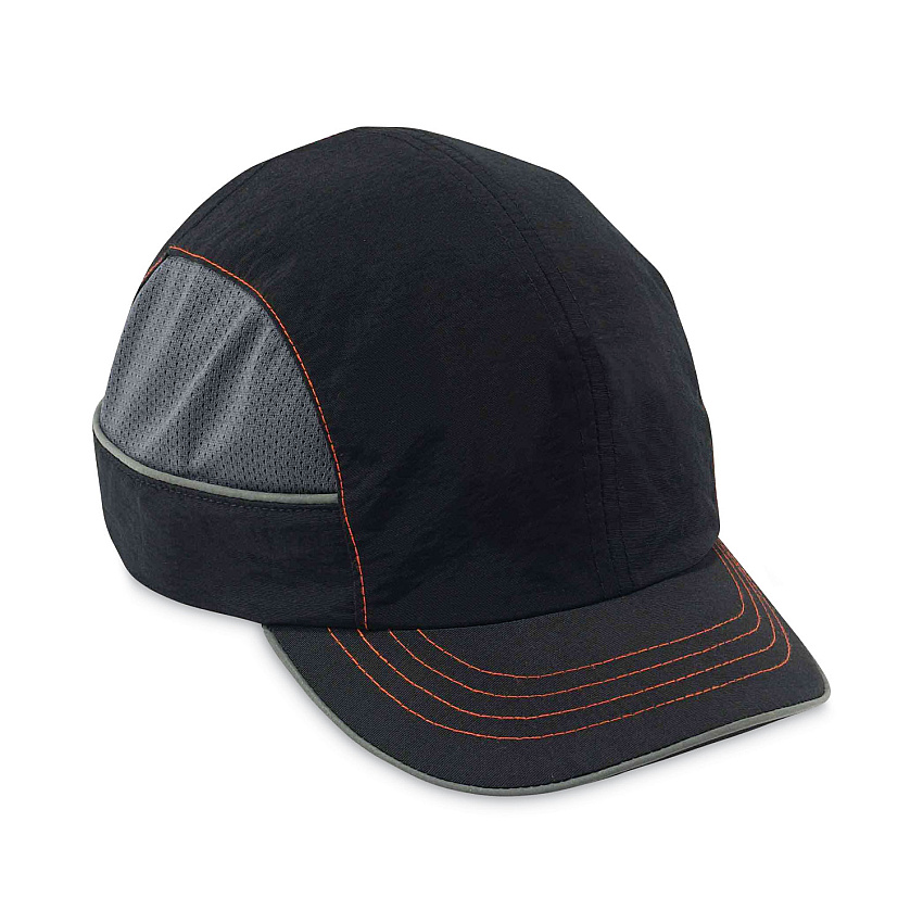 ergodyne Skullerz 8950XL XL Bump Cap Hat, Short Brim, Black (EGO23346)